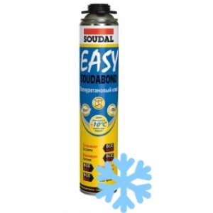 Клей-пена зимняя Soudal Soudabond Easy Winter под пистолет. Бельгия.