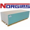 Гипсокартон NORGIPS влагостойкий  12,5х1200х2600 мм. Польша.
