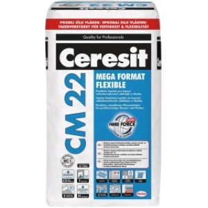 Ceresit CM 22. Высокоэластичный армированный клей для плитки. Польша. 25 кг.