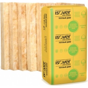 Isover Warm House Slab Теплый Дом, РФ. Толщина 100 мм. В пачке 4,99 м.кв.